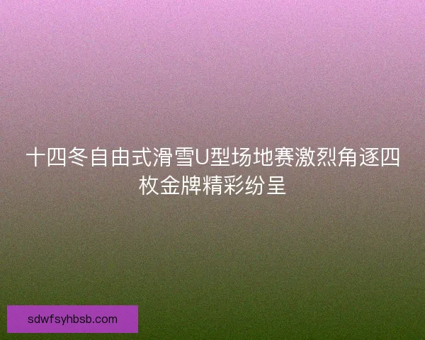 十四冬自由式滑雪U型场地赛激烈角逐四枚金牌精彩纷呈